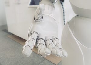 AI chatbot conversation interface on a website