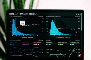 Website performance analytics dashboard representing Core Web Vitals