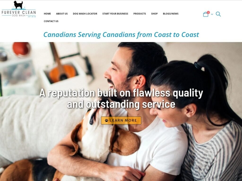 Furever Clean dog wash WooCommerce site — live site screenshot